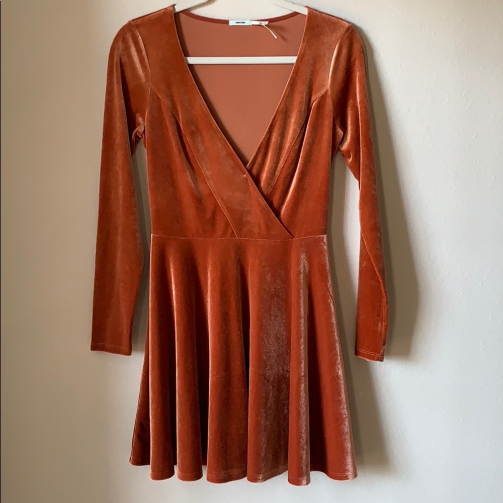 Kimchi Blue Urban Outfitters Burnt Orange Dress